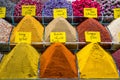 Spices and teas sell on the Egyptian market in Istanbul