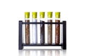 Spices in tubes Royalty Free Stock Photo