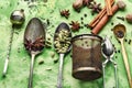 Spices for warming drinks Royalty Free Stock Photo