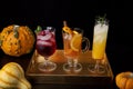 Spicy Apple Cider, Pear Sparkler, and Whiskey-Cranberry Cocktails - Fall Drinks