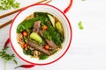 Spicy Asian beef soup