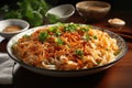 Spicy asian noodles with vegetables