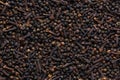 Spicy background - from black pepper and clove Royalty Free Stock Photo