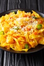 Spicy Bhaji cabbage with vegetables and coconut close-up on a pl