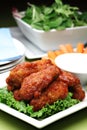 Spicy Buffalo style chicken wings Royalty Free Stock Photo
