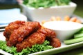 Spicy Buffalo style chicken wings