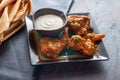 Spicy Buffalo Wings Royalty Free Stock Photo