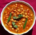 Spicy chana masala - white chickpea