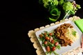 Spicy chicken homemade dinner dish Royalty Free Stock Photo