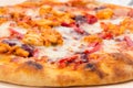 Spicy chicken pizza Royalty Free Stock Photo