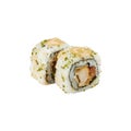 Spicy chicken sushi roll Royalty Free Stock Photo
