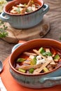 Spicy Chicken Tortilla Soup Royalty Free Stock Photo