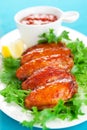 Spicy chicken wings Royalty Free Stock Photo