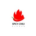 Red Spicy Chili Logo Design Inspiration