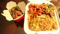 Spicy Chinese Take Out Food.Insulation from covid19. Stay at home