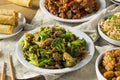 Spicy Chinese Take Out Food Royalty Free Stock Photo