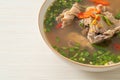 Spicy Chopped Pork Backbone Soup or Spicy Leng Soup