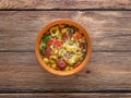 Spicy chorizo sausage stew with vegetables Royalty Free Stock Photo