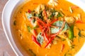 Spicy coconut milk crab soup