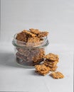 spicy crackers in a jar Royalty Free Stock Photo