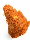Spicy Crispy Fried Chicken Strip Isolated on White Background Royalty Free Stock Photo