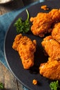 Spicy Deep Fried Breaded Chicken Wings Royalty Free Stock Photo