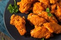 Spicy Deep Fried Breaded Chicken Wings Royalty Free Stock Photo