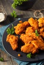 Spicy Deep Fried Breaded Chicken Wings Royalty Free Stock Photo