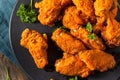 Spicy Deep Fried Breaded Chicken Wings