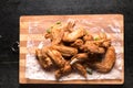 Spicy Deep Fried Chicken Wings Royalty Free Stock Photo