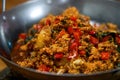 A spicy and delicious Hunan dish, fish roe and fish soaked pot
