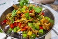 Spicy dried pot chicken in Hunan cuisine of China