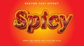 Spicy Editable text effect Royalty Free Stock Photo