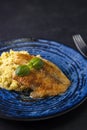 spicy fillet of white cod with couscous