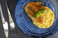 spicy fillet of white cod with couscous