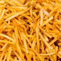 Spicy french fries fast food snack like background from India, c