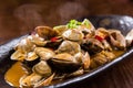 Spicy fried clams Royalty Free Stock Photo
