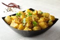 Spicy fried potaoes with roasted cumin seeds