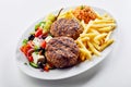 Spicy Greek bifteki meat balls Royalty Free Stock Photo