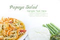 Spicy green papaya salad