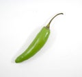Spicy green serrano pepper Royalty Free Stock Photo