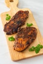 Spicy grilled jamaican jerk chicken Royalty Free Stock Photo