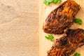 Spicy grilled jamaican jerk chicken Royalty Free Stock Photo