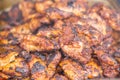 Spicy Grilled Jerk Chicken on the barbecue Royalty Free Stock Photo