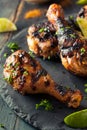 Spicy Grilled Jerk Chicken Royalty Free Stock Photo