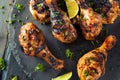 Spicy Grilled Jerk Chicken Royalty Free Stock Photo