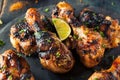 Spicy Grilled Jerk Chicken Royalty Free Stock Photo