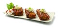 Spicy Grilled Pork Ribs with Kochujang Sauce Dwaeji galbi is popular Spicy Korean BBQ Royalty Free Stock Photo