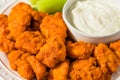 Spicy Homemade Boneless Buffalo Chicken Wings Royalty Free Stock Photo