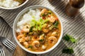 Spicy Homemade Cajun Shrimp Etouffee Royalty Free Stock Photo